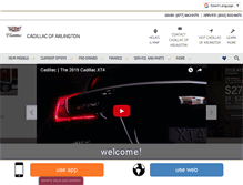 Tablet Screenshot of cadillacofarlington.com